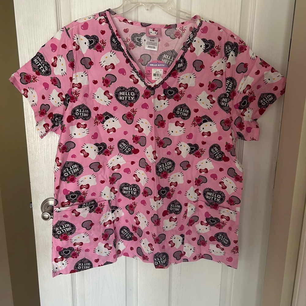 Hello Kitty Pink Medical Top